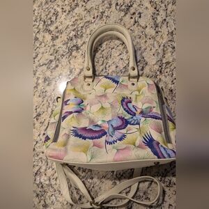 Anuschka - 'Wings of Hope' Satchel Crossbody Bag